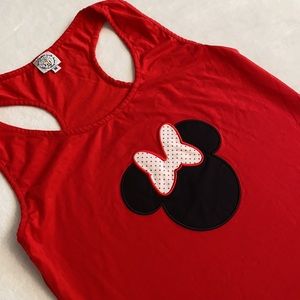 Sweet Southern Smocks | Disney Minnie Mouse Head Icon Embroidered Tank Top Red M
